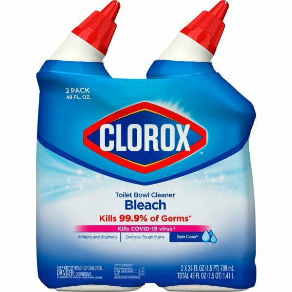 Clorox Toilet Bowl Cleaner w/ Bleach 24 oz. Rain Clean, 2PK 30924